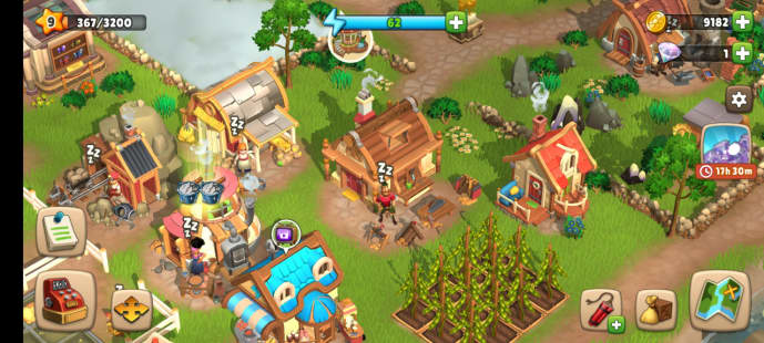 Village - buildings & crops