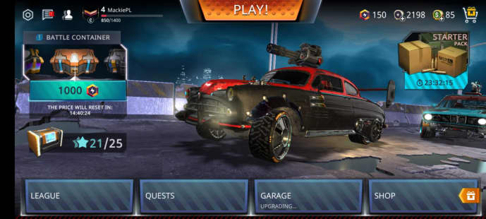 Garage - preview of cars