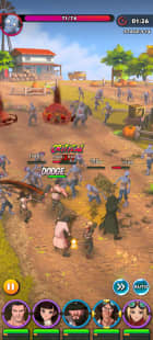 Battle with zombies outside of farm