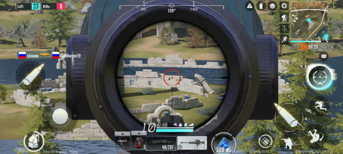 Looking for enemy to snipe