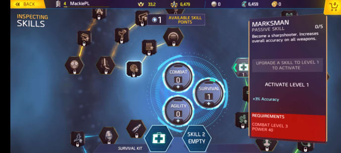 Skill tree