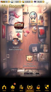 my room - quests screen