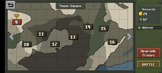 Campaign view - stages on map